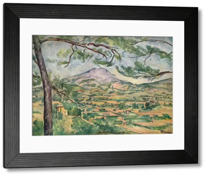 Framed Print : Mont Sainte-Victoire with Large Pine, c1887 Framed Print : Mont Sainte-Victoire with Large Pine, c1887