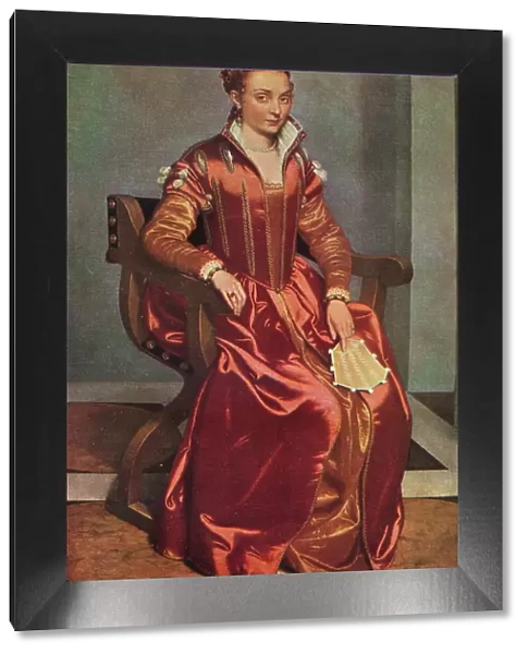 Portrait of a Lady ( La Dama in Rosso ), c1556-60. Artist: Giovanni Battista Moroni