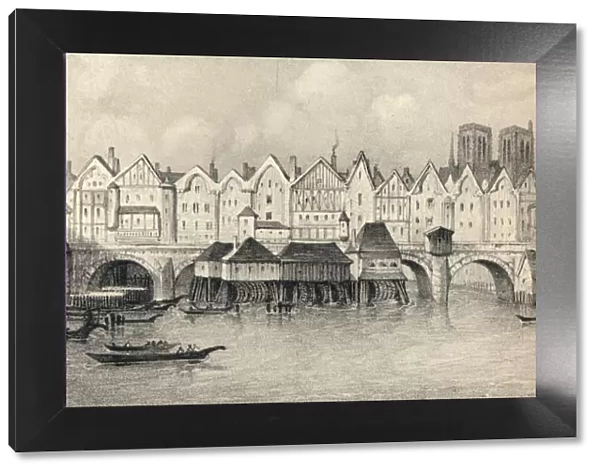 The Pont Notre-Dame in 1560, 1915