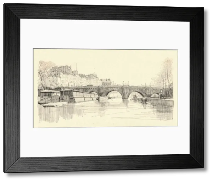 Framed Print : The Pont Neuf seen from the locks, 1915. Artist: Herman Armour Webster Framed Print : The Pont Neuf seen from the locks, 1915. Artist: Herman Armour Webster