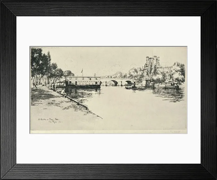 Framed Print : `The Pavillon de Flore, 1915. Artist: Eugene Bejot Framed Print : `The Pavillon de Flore, 1915. Artist: Eugene Bejot