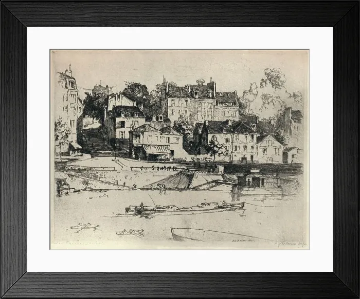 Framed Print : Les Carriers, 1915. Artist: CK Gleeson Framed Print : Les Carriers, 1915. Artist: CK Gleeson