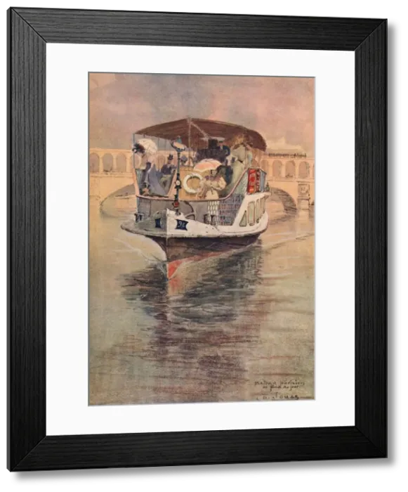 Framed Print : Bateau-Parisien at the Point du Jour, 1915. Artist: Charles Jouas Framed Print : Bateau-Parisien at the Point du Jour, 1915. Artist: Charles Jouas