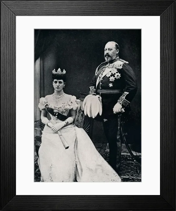 Framed Print : King Edward VII and Queen Alexandra, c1902 (1911). Artist: WS Stuart Framed Print : King Edward VII and Queen Alexandra, c1902 (1911). Artist: WS Stuart