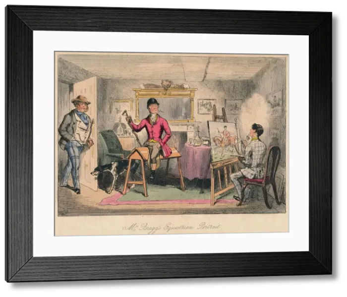 Framed Print : Mr. Braggs Equestrian Portrait, 1865