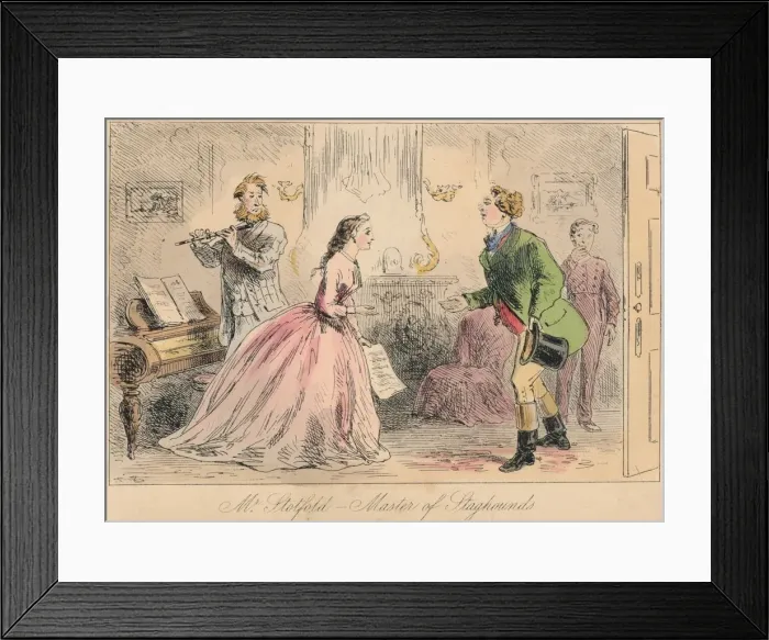 Framed Print : Mr. Stotford - Master of Staghounds, 1865. Artists: John Leech, Hablot Knight Browne Framed Print : Mr. Stotford - Master of Staghounds, 1865. Artists: John Leech, Hablot Knight Browne
