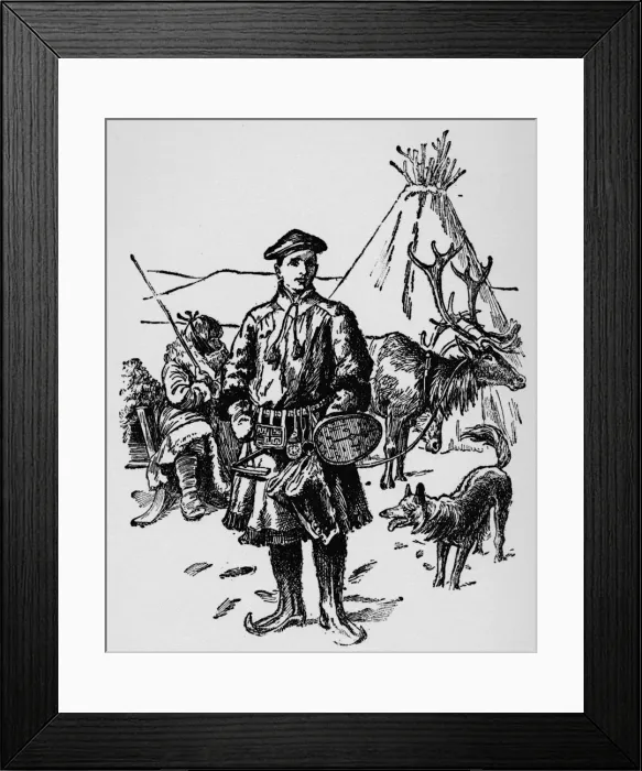 Framed Print : Linaeus in Lapland Dress, c1918 Framed Print : Linaeus in Lapland Dress, c1918