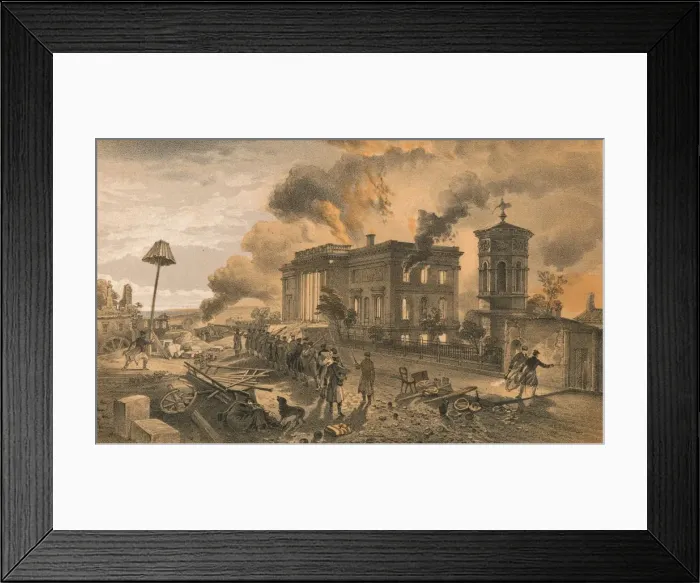 Framed Print : Public Library and Temple of the Winds, 1856. Artist: William Simpson Framed Print : Public Library and Temple of the Winds, 1856. Artist: William Simpson