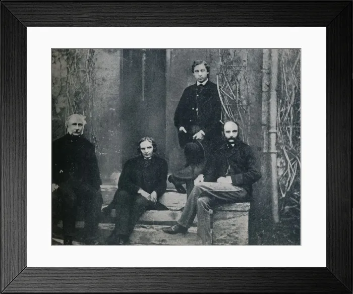 Framed Print : The Prince of Wales and his tutors at Oxford University, c1860 (1910) Framed Print : The Prince of Wales and his tutors at Oxford University, c1860 (1910)