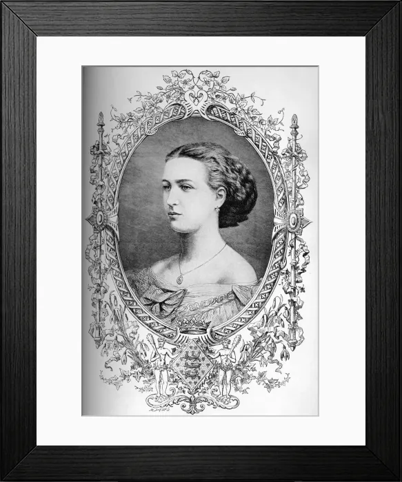 Framed Print : The future Queen Alexandra at the time of her marriage, c1863 (1910) Framed Print : The future Queen Alexandra at the time of her marriage, c1863 (1910)