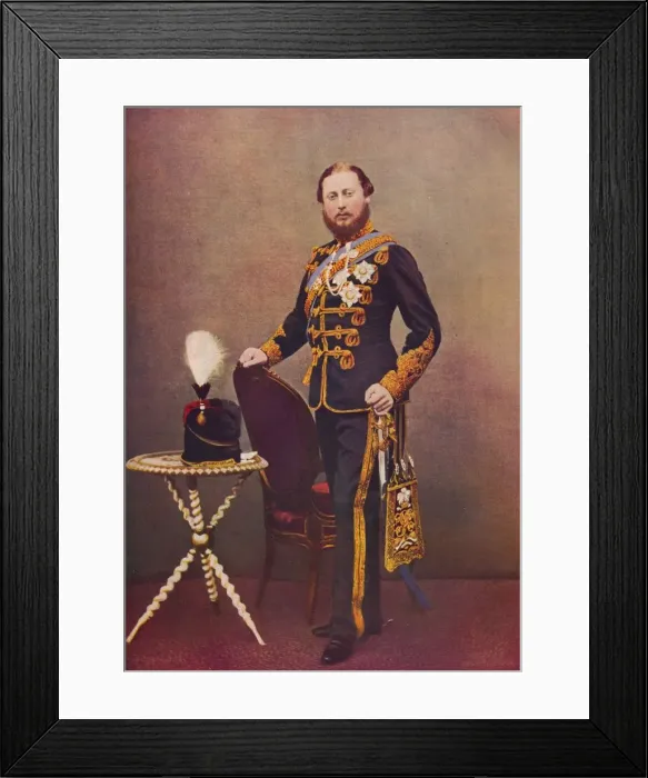 Framed Print : The Prince of Wales as Colonel of the 10th Hussars, c1865 (1910)