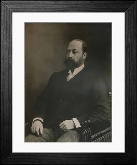 Framed Print : A private portrait of King Edward VII, c1890 (1911). Artist: W&D Downey Framed Print : A private portrait of King Edward VII, c1890 (1911). Artist: W&D Downey