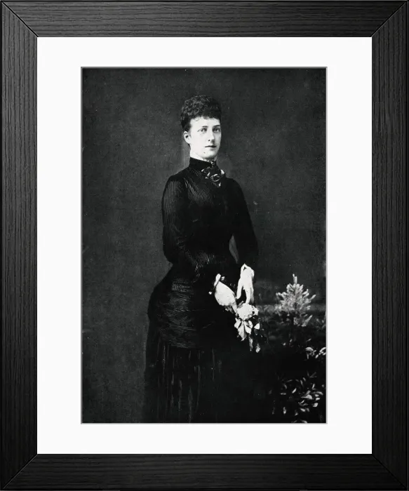 Framed Print : Queen Alexandra in the year of Her Silver Wedding, 1888 (1911). Artist: W&D Downey