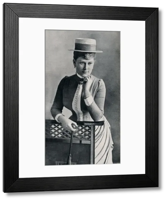 Framed Print : Portrait study of the future Queen Mary, 1885 (1911). Artist: Francis Byrne & Co Framed Print : Portrait study of the future Queen Mary, 1885 (1911). Artist: Francis Byrne & Co