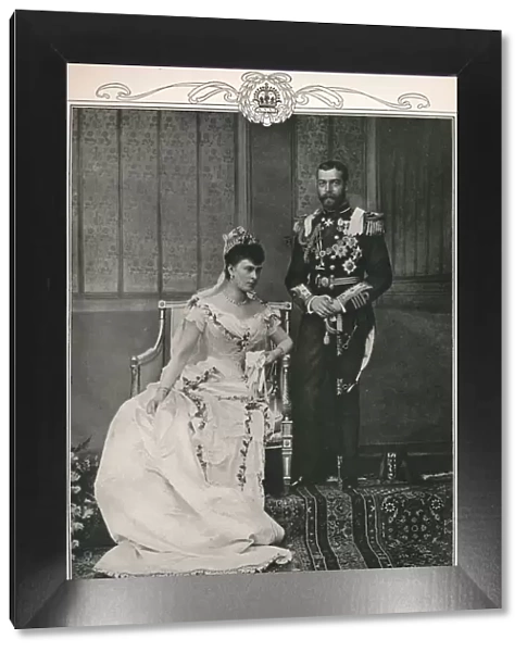 King George V and Queen Mary on their wedding day, 1893 (1911). Artist: Lafayette