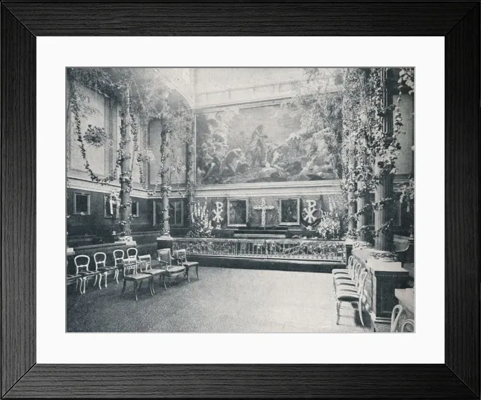 Framed Print : The Private Chapel of Buckingham Palace, c1910 (1911). Artist: HN King Framed Print : The Private Chapel of Buckingham Palace, c1910 (1911). Artist: HN King