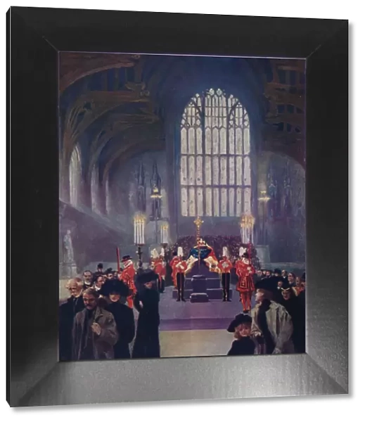 The homage of his people: King Edwards lying in state, Westminster Hall, May 16-19, 1910 (1911). Artist: Edward Frederick Skinner