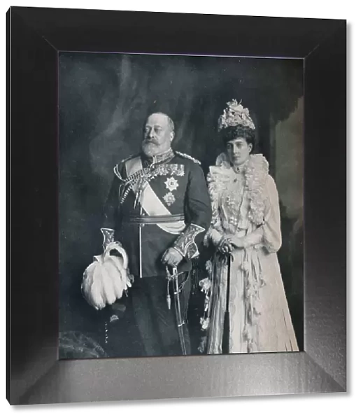 King Edward VII with Queen Alexandra, c1908 (1911). Artist: Lafayette