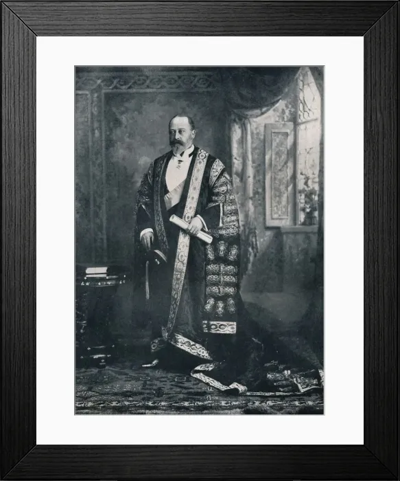 Framed Print : The Prince of Wales as a patron of the arts, 1896 (1911). Artist: W&D Downey Framed Print : The Prince of Wales as a patron of the arts, 1896 (1911). Artist: W&D Downey