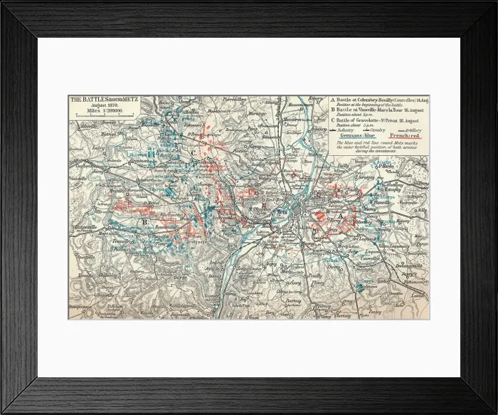 Framed Print : The War of 1870-71. From the plans of the Prussian General Staff and other Sources, 1907 Framed Print : The War of 1870-71. From the plans of the Prussian General Staff and other Sources, 1907