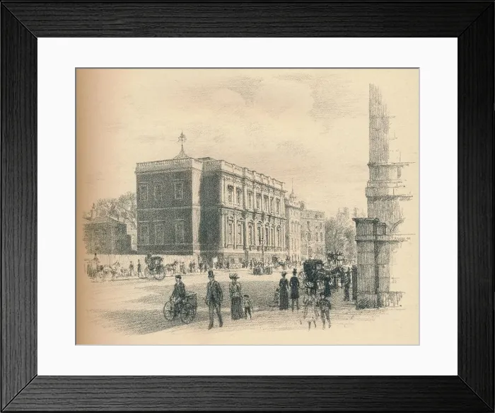 Framed Print : Exterior of the Banqueting Hall, Whitehall Palace, 1902. Artist: Thomas Robert Way Framed Print : Exterior of the Banqueting Hall, Whitehall Palace, 1902. Artist: Thomas Robert Way