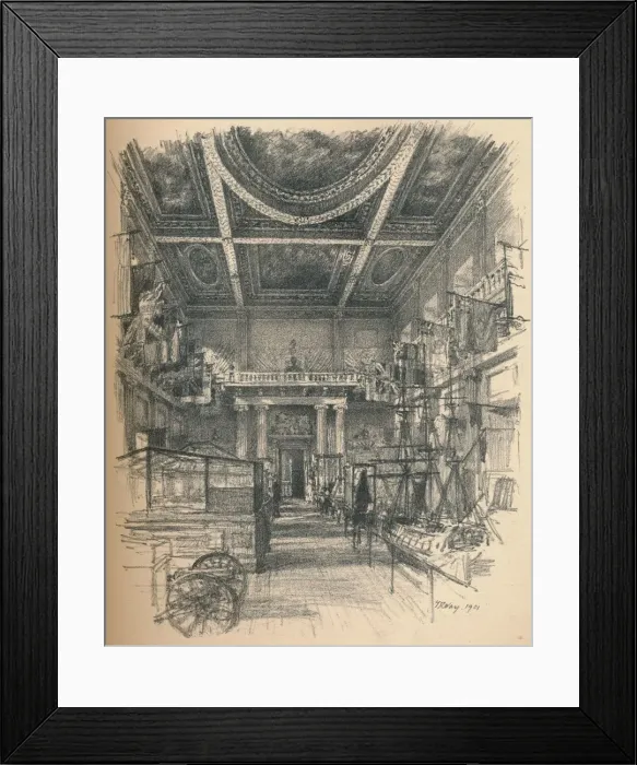 Framed Print : Interior of the Banqueting Hall, Whitehall Palace, 1902. Artist: Thomas Robert Way Framed Print : Interior of the Banqueting Hall, Whitehall Palace, 1902. Artist: Thomas Robert Way