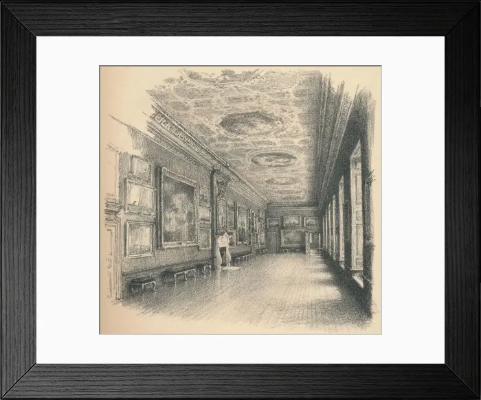 Framed Print : The Kings Gallery, Kensington Palace, 1902. Artist: Thomas Robert Way Framed Print : The Kings Gallery, Kensington Palace, 1902. Artist: Thomas Robert Way