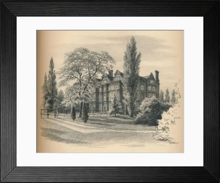 Framed Print : Exterior of Kew Palace, 1902. Artist: Thomas Robert Way Framed Print : Exterior of Kew Palace, 1902. Artist: Thomas Robert Way