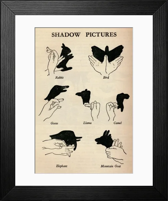 Framed Print : Shadow Pictures, 1937 Framed Print : Shadow Pictures, 1937