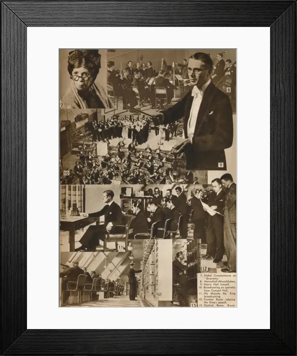 Framed Print : A Visit to the BBC 7-13, 1937 Framed Print : A Visit to the BBC 7-13, 1937