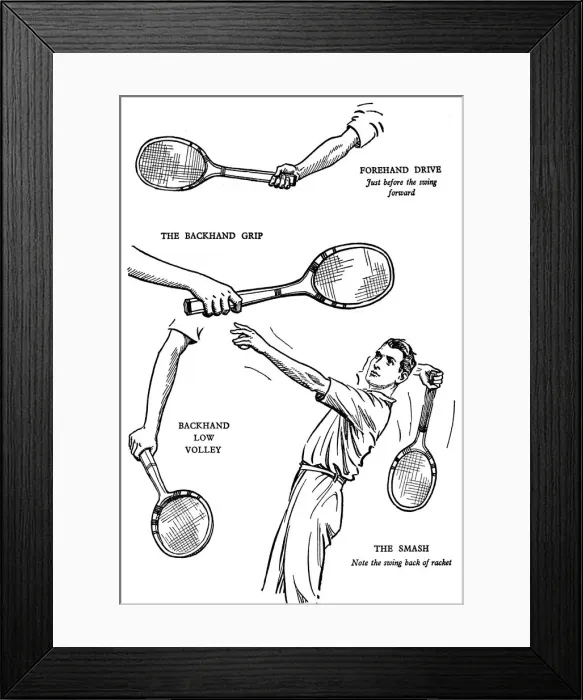 Framed Print : The Making of a Lawn-Tennis Player, 1937 Framed Print : The Making of a Lawn-Tennis Player, 1937