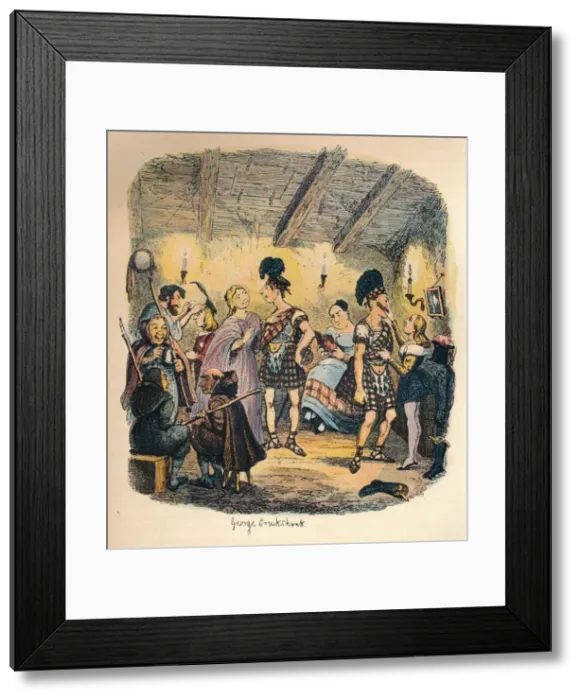 Framed Print : Private Theatres, c1900. Artist: George Cruikshank Framed Print : Private Theatres, c1900. Artist: George Cruikshank