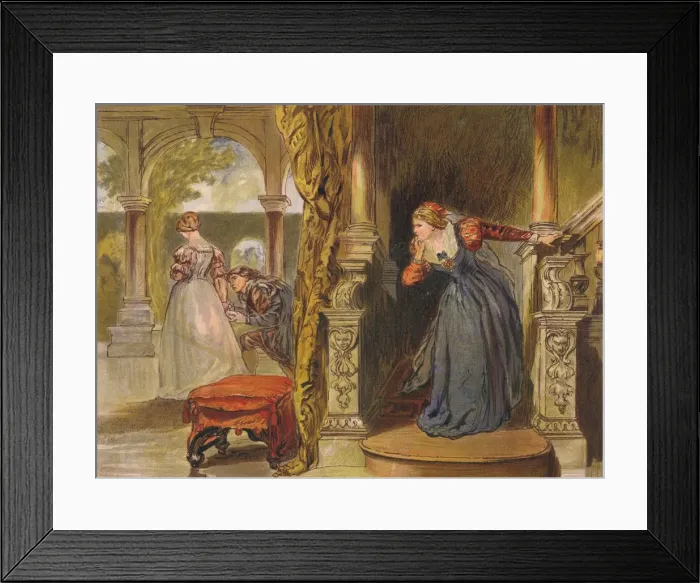 Framed Print : Sigh No More, Ladies, Sigh No More, c1875. Artist: Sir John Gilbert Framed Print : Sigh No More, Ladies, Sigh No More, c1875. Artist: Sir John Gilbert