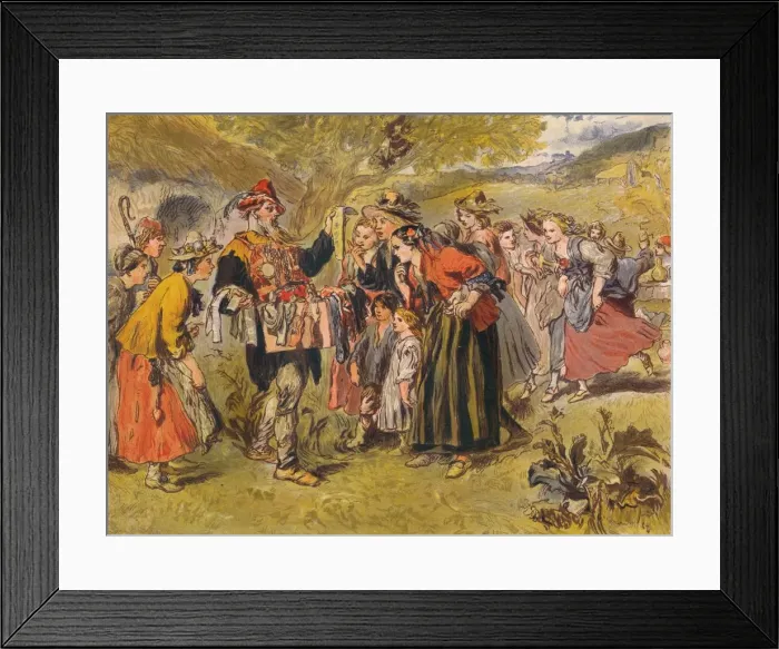 Framed Print : Autolycus sings in The Winters Tale: Act IV, Scene III, c1875. Artist: Sir John Gilbert Framed Print : Autolycus sings in The Winters Tale: Act IV, Scene III, c1875. Artist: Sir John Gilbert
