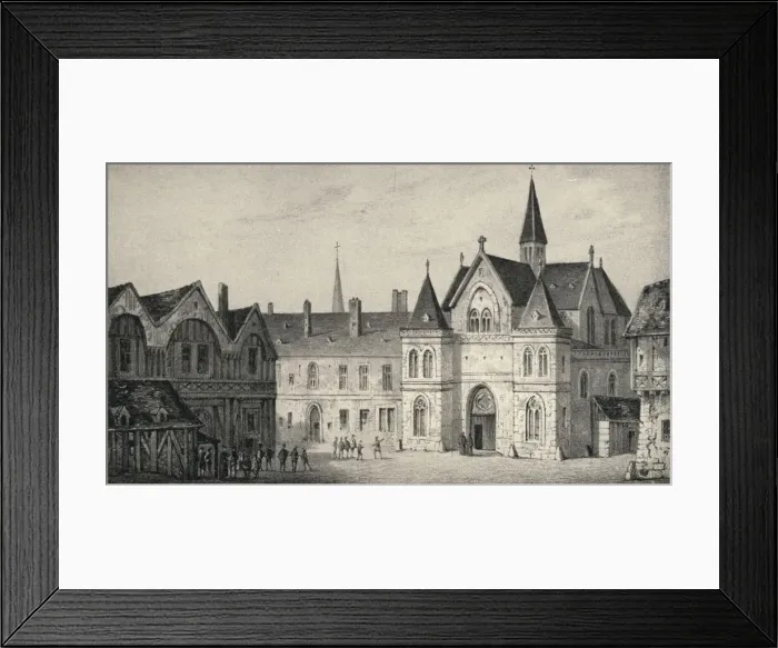 Framed Print : The College of Sorbonne in 1550, 1915 Framed Print : The College of Sorbonne in 1550, 1915