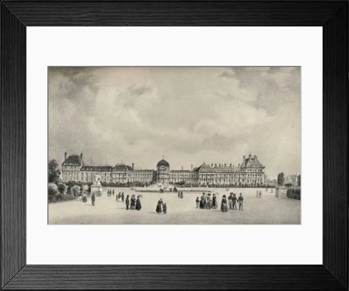Framed Print : The Tuileries Palace from the Gardens, 1915 Framed Print : The Tuileries Palace from the Gardens, 1915