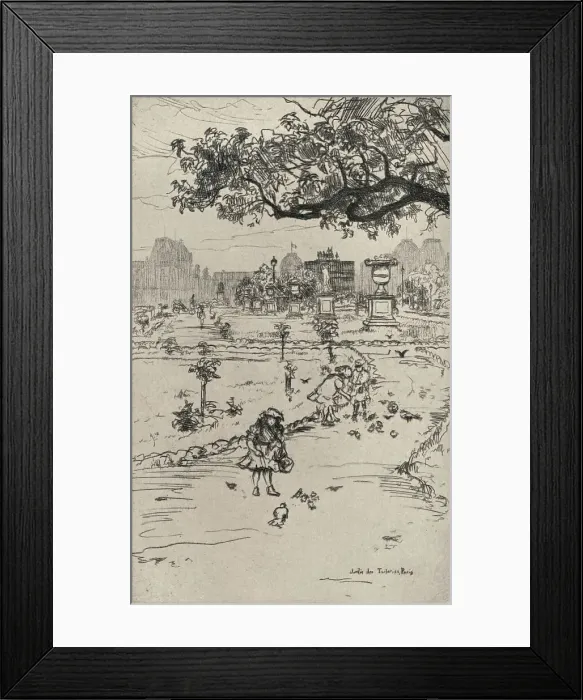 Framed Print : The Tuileries Gardens, 1915. Artist: Frank Milton Armington Framed Print : The Tuileries Gardens, 1915. Artist: Frank Milton Armington