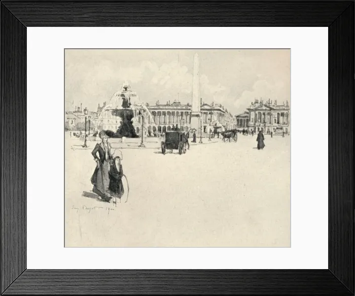 Framed Print : Place de la Concorde, 1915. Artist: Eugene Bejot Framed Print : Place de la Concorde, 1915. Artist: Eugene Bejot