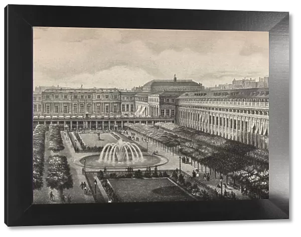View of the Palais-Royal in 1834, 1915