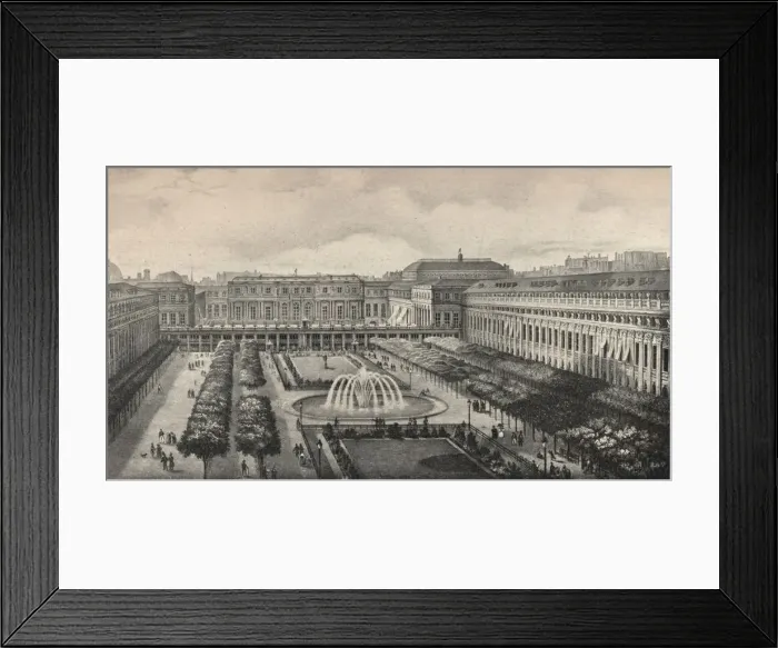 Framed Print : View of the Palais-Royal in 1834, 1915 Framed Print : View of the Palais-Royal in 1834, 1915
