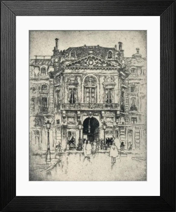 Framed Print : The Porte de Valois, Palais-Royal, 1915. Artist: Lester George Hornby Framed Print : The Porte de Valois, Palais-Royal, 1915. Artist: Lester George Hornby