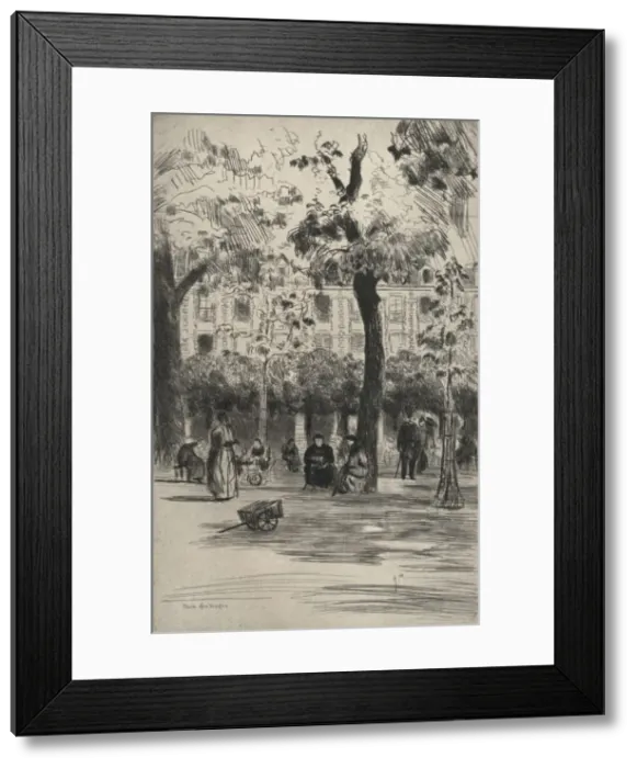 Framed Print : Place des Vosges, 1915. Artist: Frank Milton Armington Framed Print : Place des Vosges, 1915. Artist: Frank Milton Armington