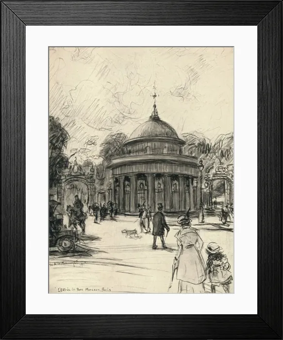 Framed Print : Entrance to the Parc Monceau, 1915. Artist: Frank Milton Armington Framed Print : Entrance to the Parc Monceau, 1915. Artist: Frank Milton Armington