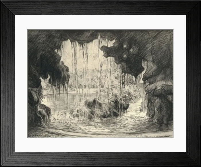 Framed Print : The Grand Cascade, Bois de Boulogne, 1915. Artist: Frank Milton Armington Framed Print : The Grand Cascade, Bois de Boulogne, 1915. Artist: Frank Milton Armington