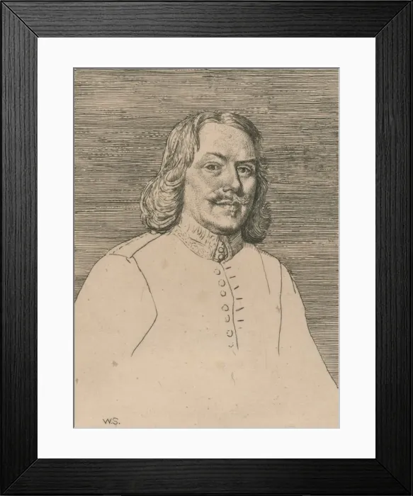 Framed Print : John Bunyan, c1916. Artist: William Strang Framed Print : John Bunyan, c1916. Artist: William Strang