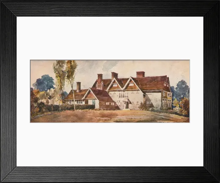 Framed Print : House at Harrow Weald, c1900. Artist: Arnold Mitchell Framed Print : House at Harrow Weald, c1900. Artist: Arnold Mitchell