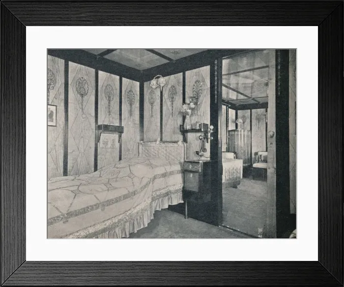 Framed Print : Cabin-De-Luxe on the North German Lloyd SS. Kronprinzessin Cecilie, c1907 Framed Print : Cabin-De-Luxe on the North German Lloyd SS. Kronprinzessin Cecilie, c1907