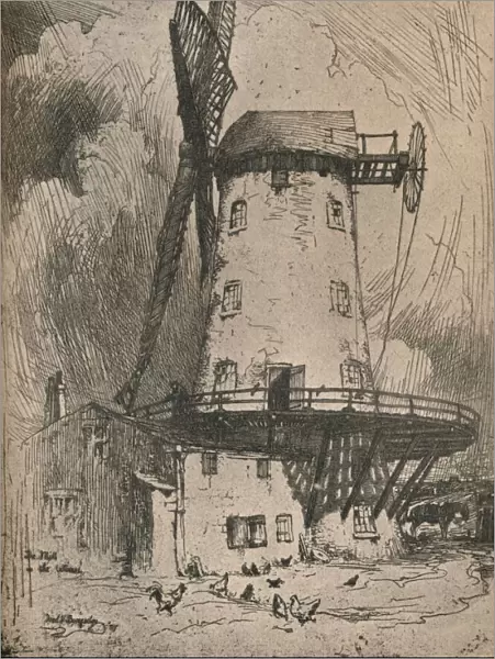The Mill in the Wirral, c1900. Artist: Frederick Vango Burridge