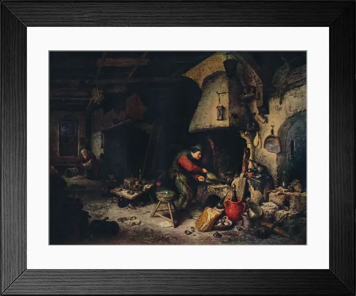 Framed Print : An Alchemist, 1661. Artist: Adriaen van Ostade Framed Print : An Alchemist, 1661. Artist: Adriaen van Ostade