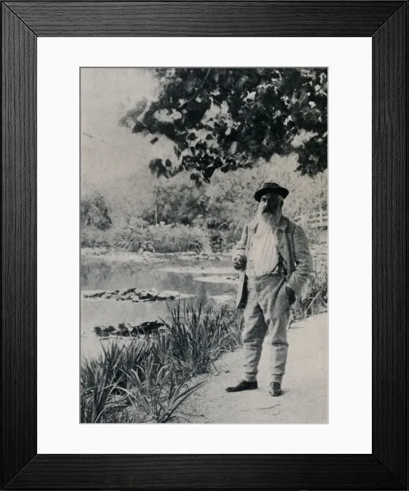 Framed Print : Claude Monet, Giverny, 1905. Artist: Jacques-Ernest Bulloz Framed Print : Claude Monet, Giverny, 1905. Artist: Jacques-Ernest Bulloz